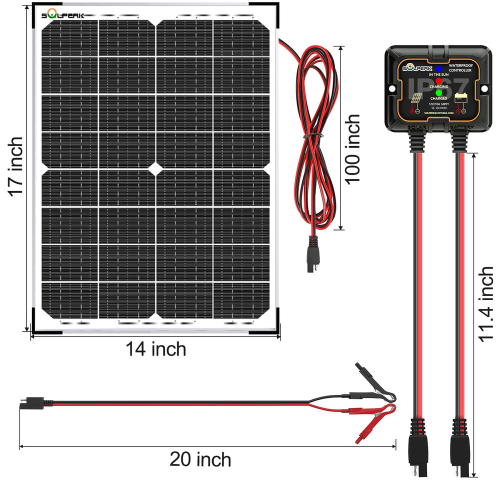 Back view of SOLPERK solar panel with mounting options