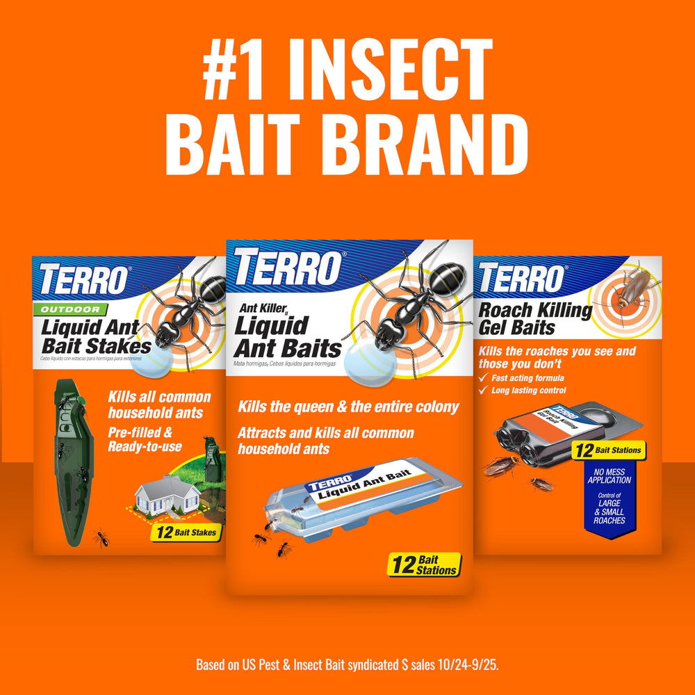 Back view of Terro ant bait canister with ingredient information