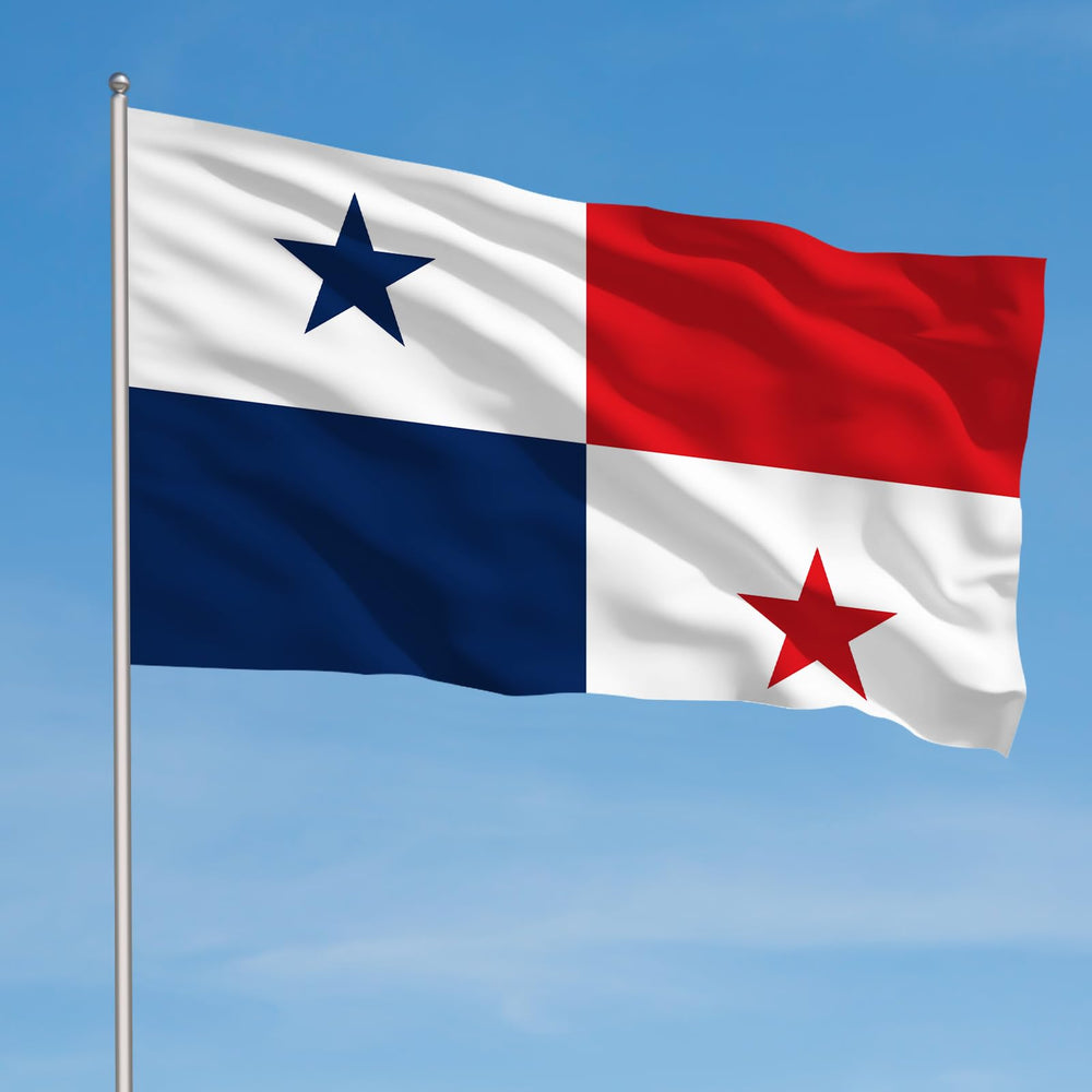Back view of the AhfuLife Panama Flag showing stitching