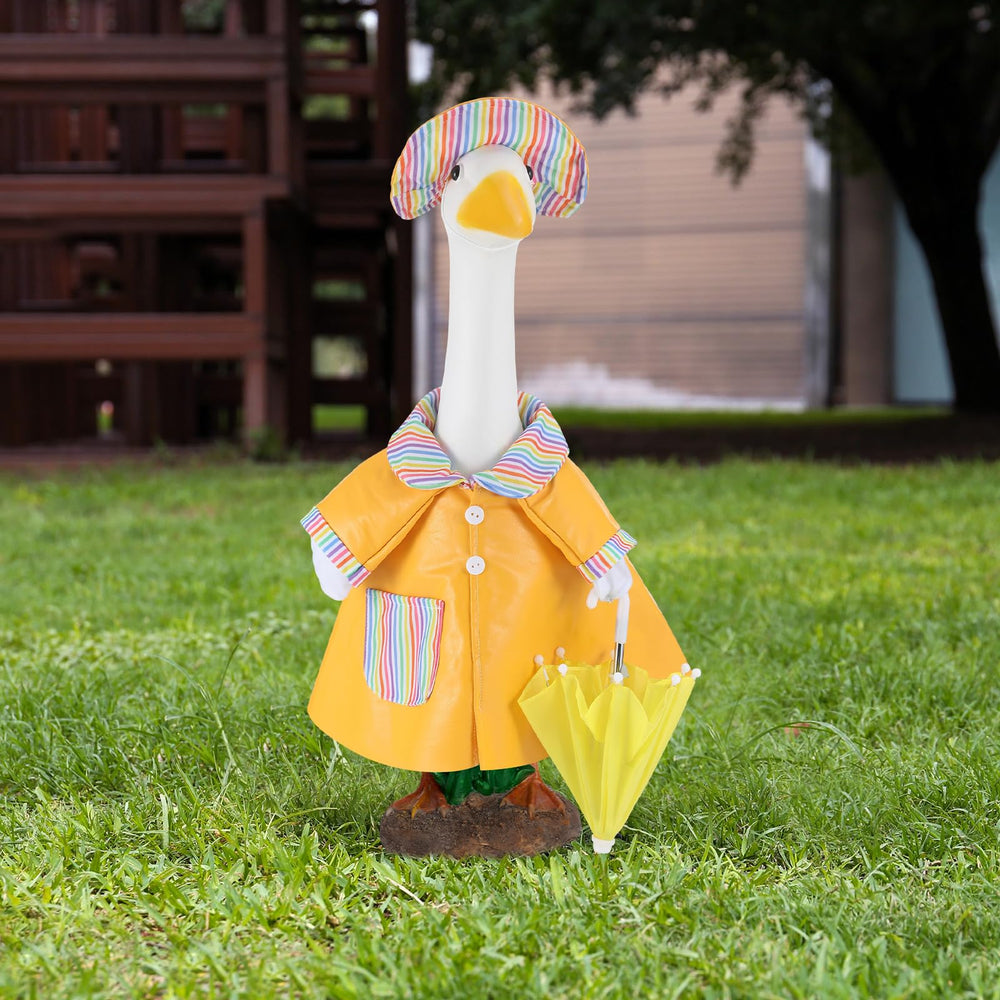 Back view of the Arrowbash Goose Outfit showing construction
