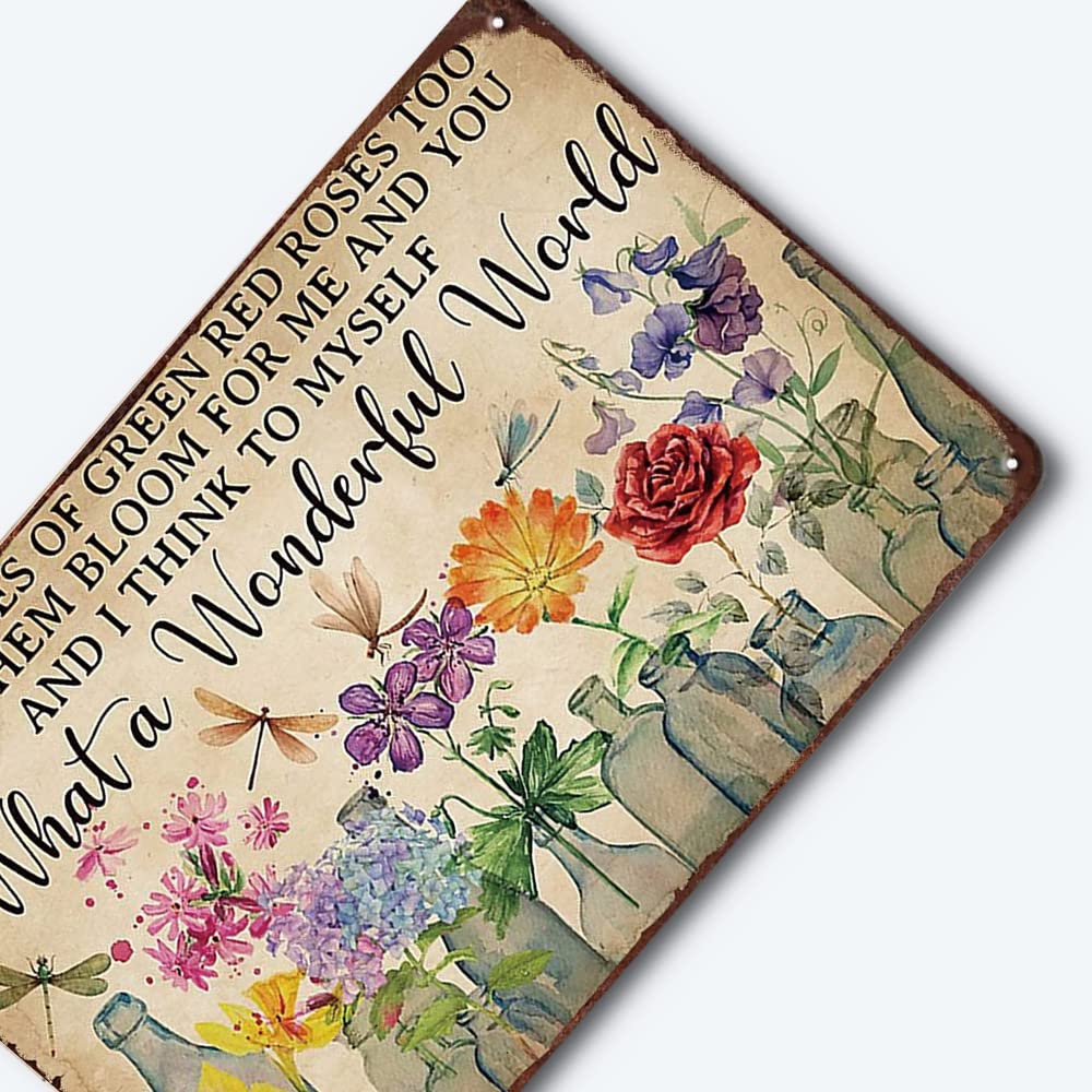 Back view of the Dragonfly metal sign showing folded edges