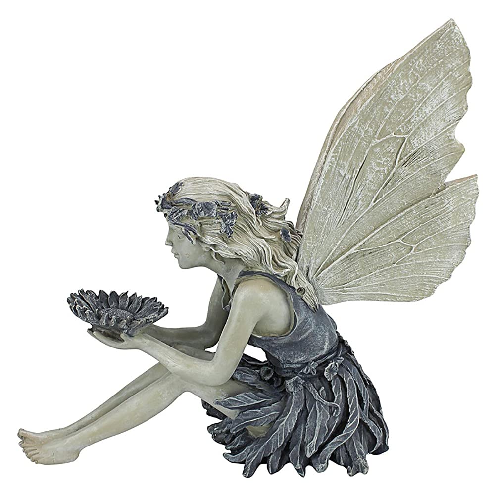 Back view of the MBVBN Angel Fairy Garden Statue