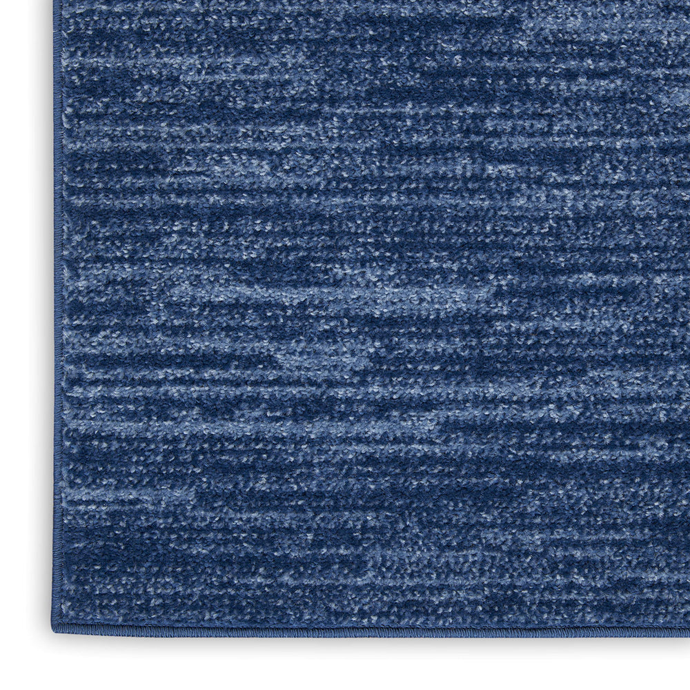 Back view of the Nourison Essentials Navy Blue Runner Rug