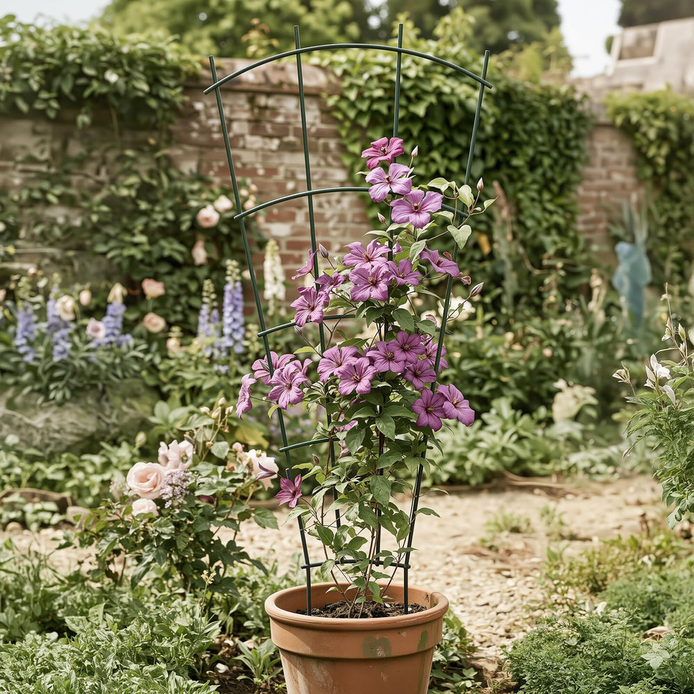 Back view of Thealyn 32" Metal Plant Trellis