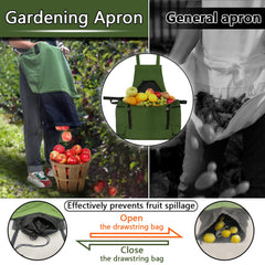 Back view of Tintsabo Gardening Apron with criss-cross straps