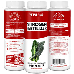 Back view of TPS NUTRIENTS Liquid Fertilizer 8 oz packaging