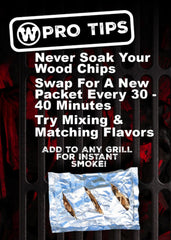 Back view of Western Cherry BBQ Smoking Chips package