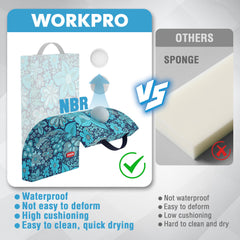 Back view of WORKPRO kneeling pad with removable cover