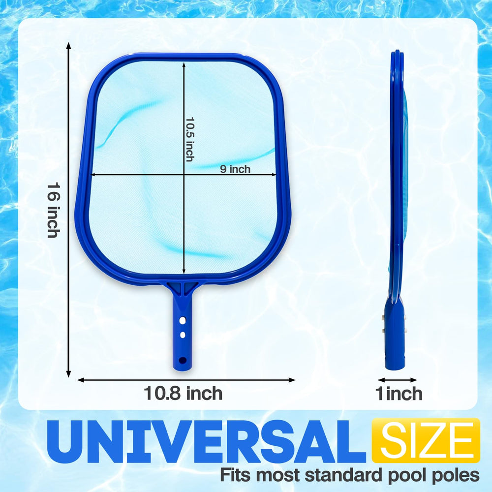 Back view of YANLIFY Pool Skimmer Net showing heavy-duty frame