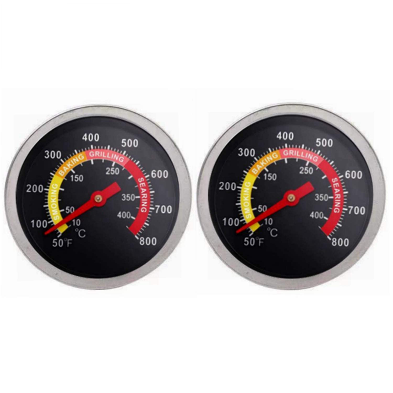 Back view of YOTOM BBQ Grill Temperature Gauge showing screw thread
