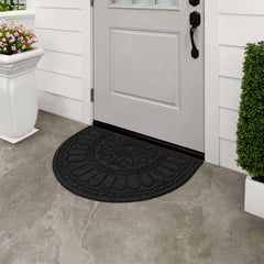 Back view showing non-slip rubber backing of the doormat