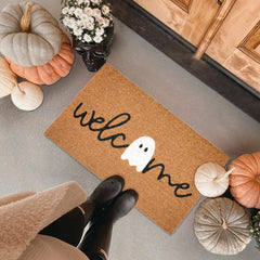 Back view showing PVC non-slip backing of doormat