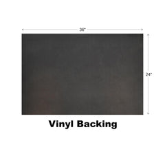 Back view showing vinyl backing of Calloway Mills Doormat