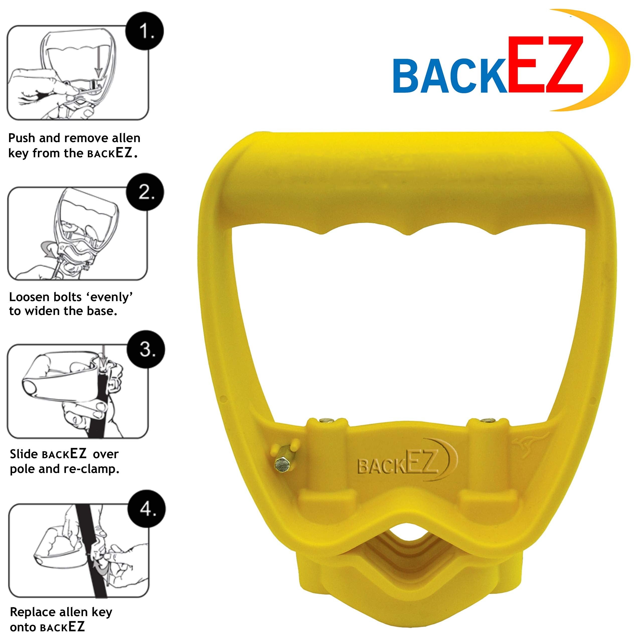 BackEZ Ergonomic Tool Handle Attachment close-up of rubber strip