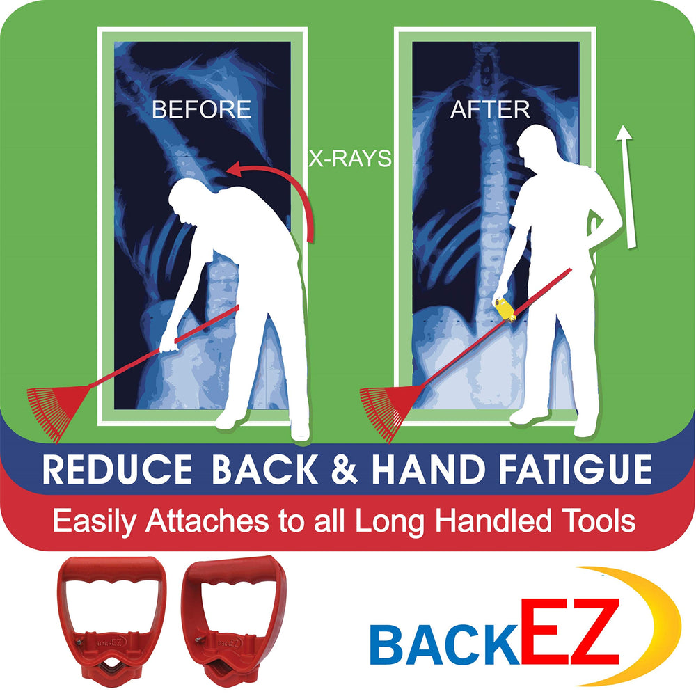BackEZ handle in use during snow shoveling