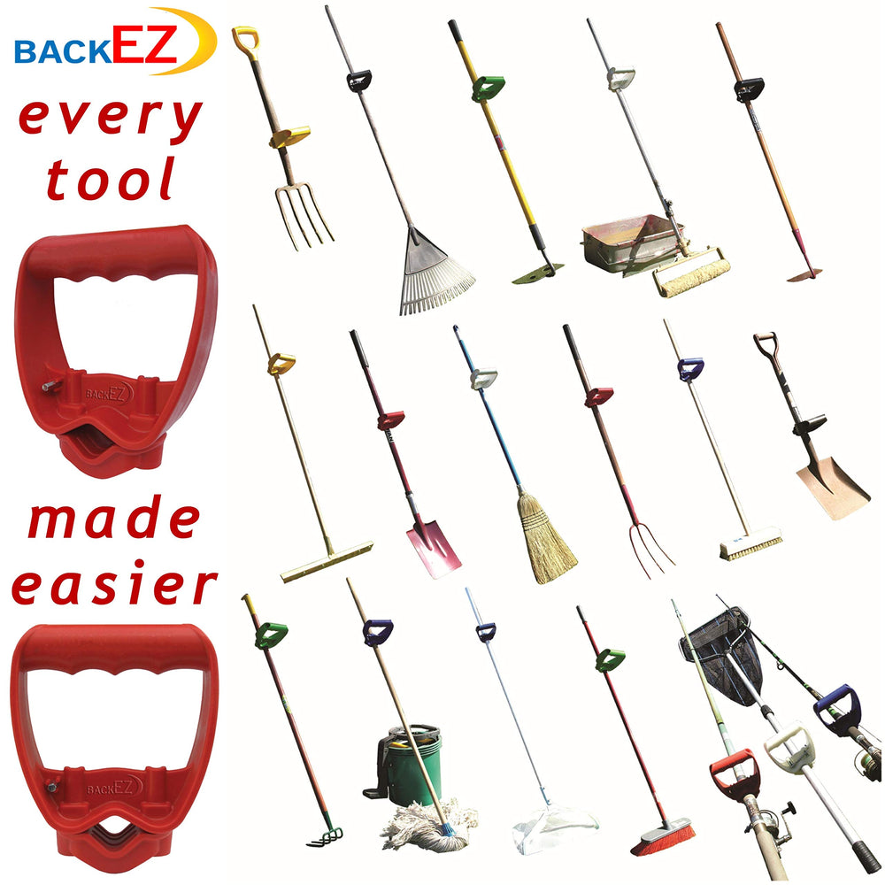 BackEZ handle installed on a long-handled tool