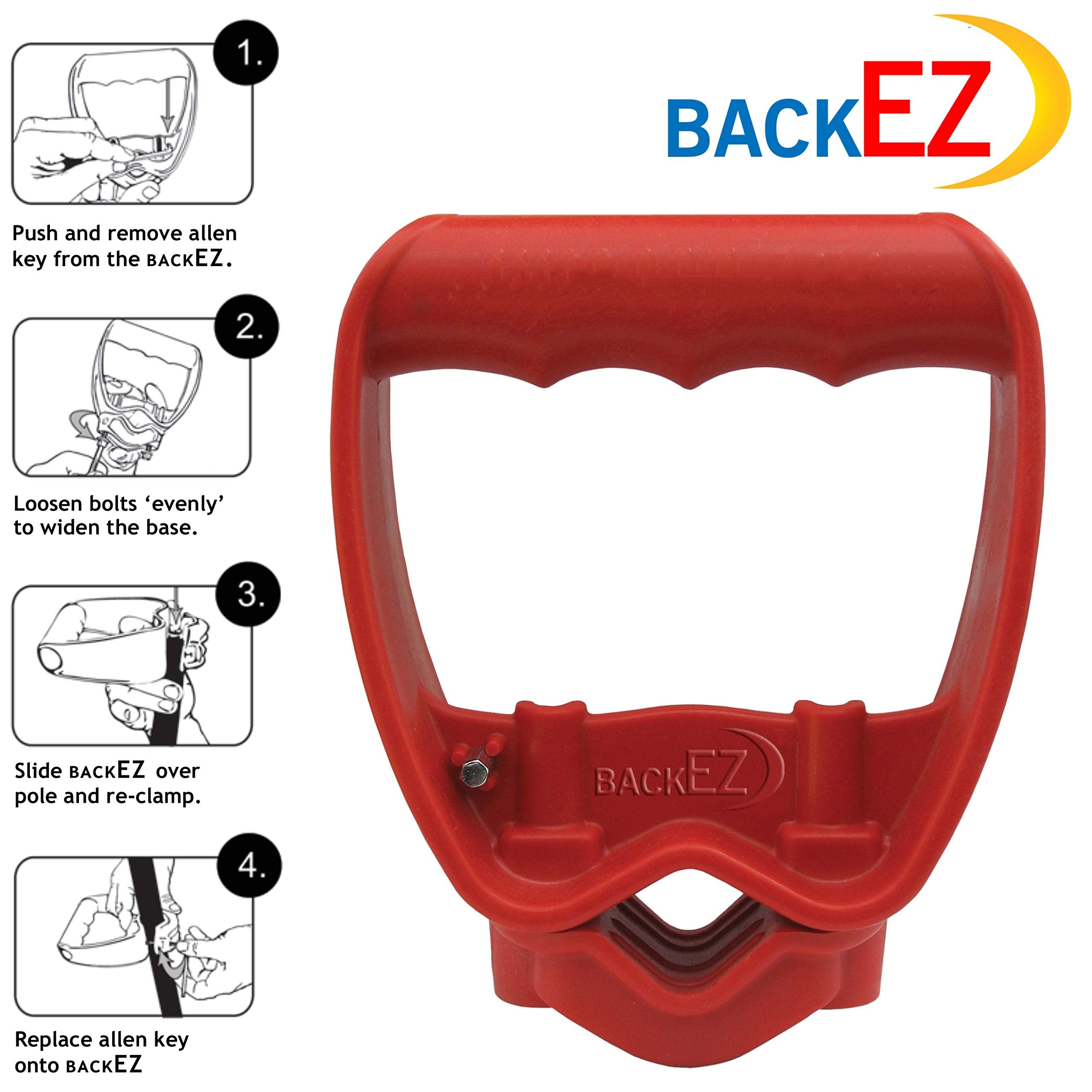 BackEZ handle showing ergonomic design