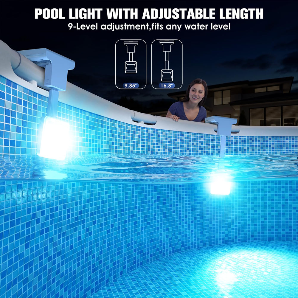 Backlit LCD thermometer display on LightHacker Pool Light