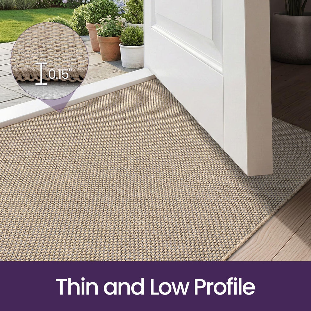 Backside of the DEXI Thin Door Mat showing rubber grip