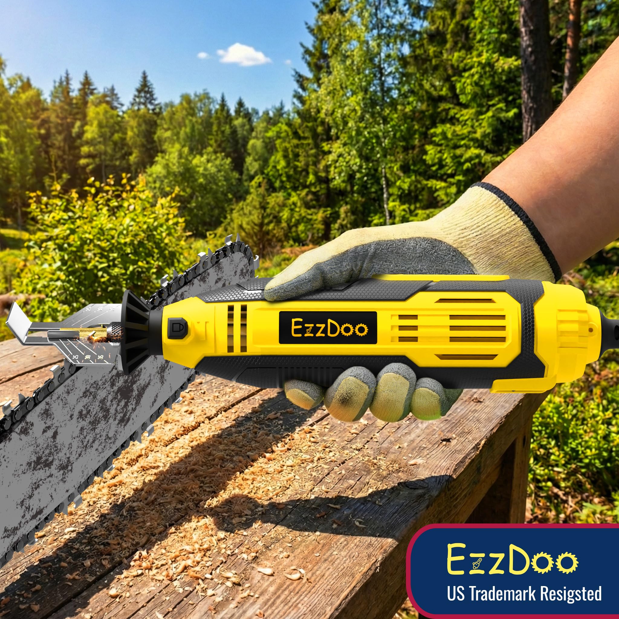 Backup carbon brushes and copper collet for EzzDoo sharpener