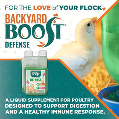 Backyard Defense for Poultry 8oz bottle side view