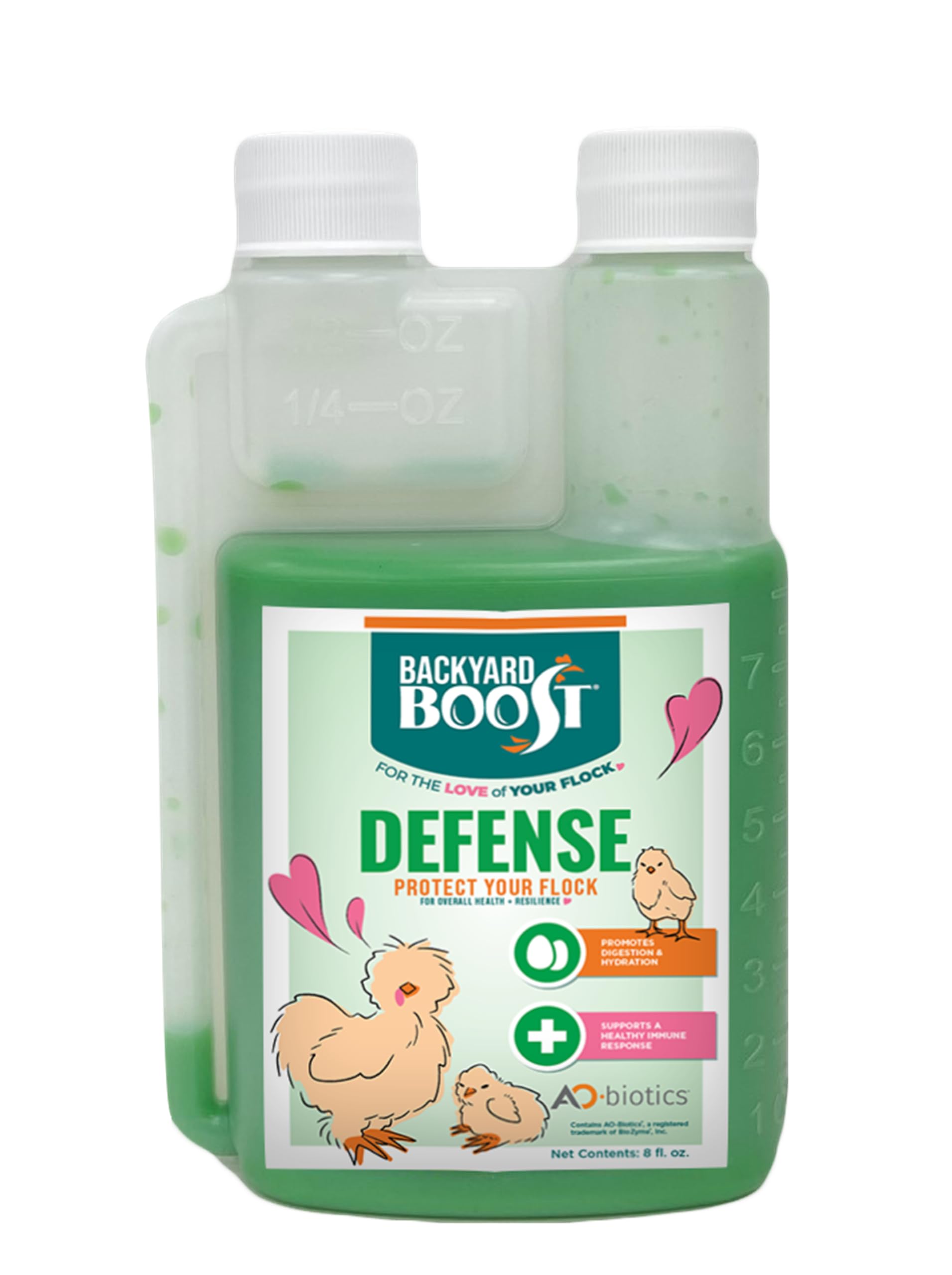 Backyard Defense for Poultry 8oz liquid bottle front view