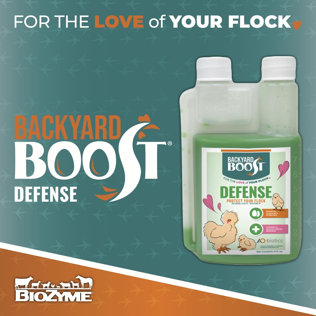 Backyard Defense for Poultry 8oz liquid in use with chickens
