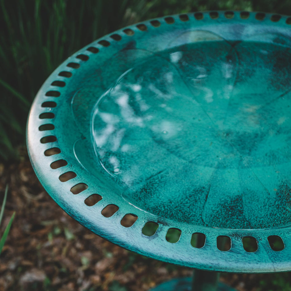 BACKYARD EXPRESSIONS 27 Inch Green Bird Bath assembly instructions