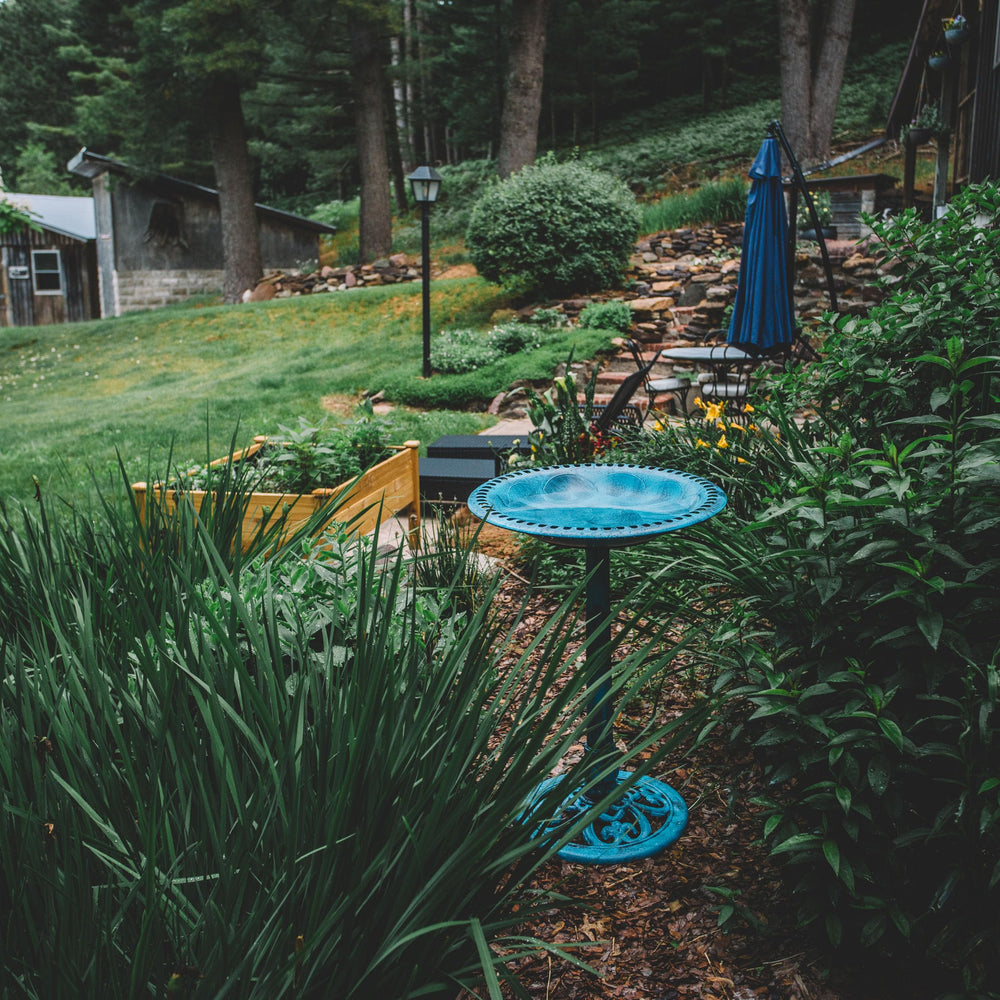 BACKYARD EXPRESSIONS Blue Bird Bath assembly instructions
