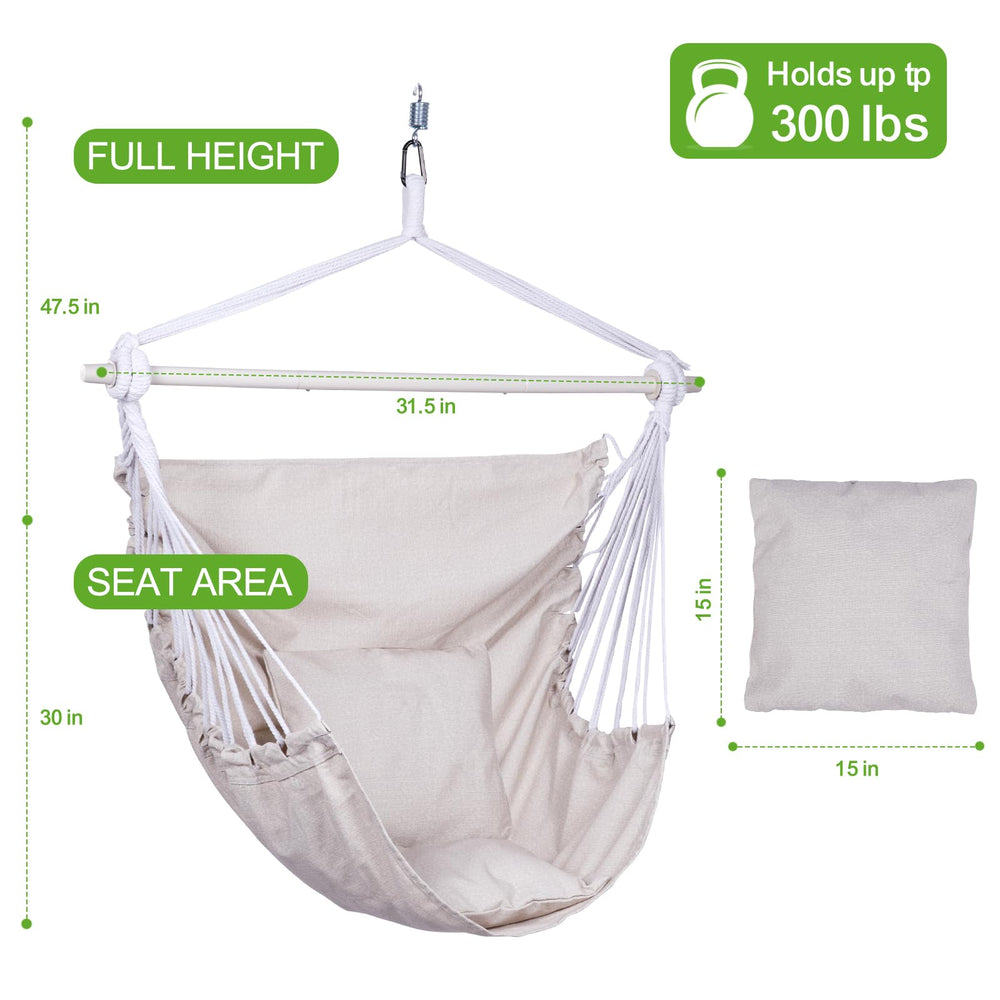 BACKYARD EXPRESSIONS Hammock Chair package dimensions