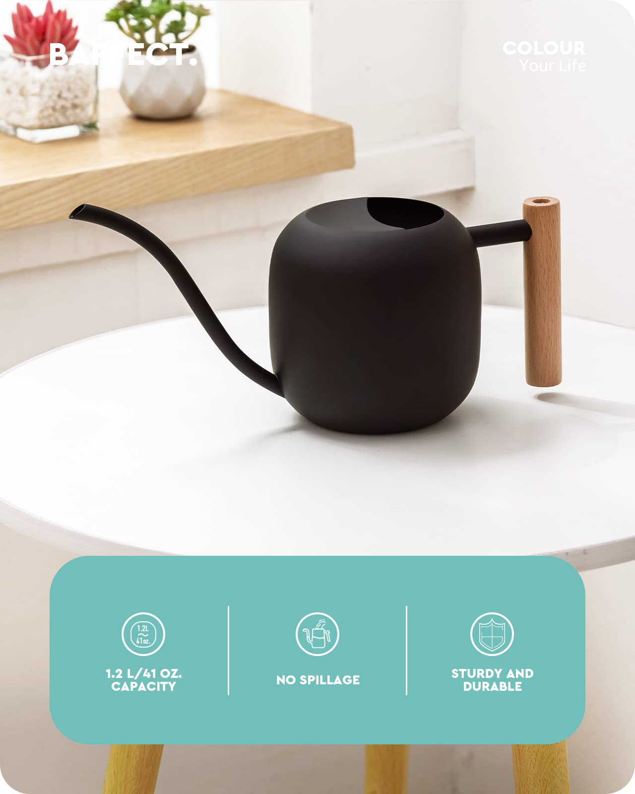 Baffect Indoor Watering Can long spout detail