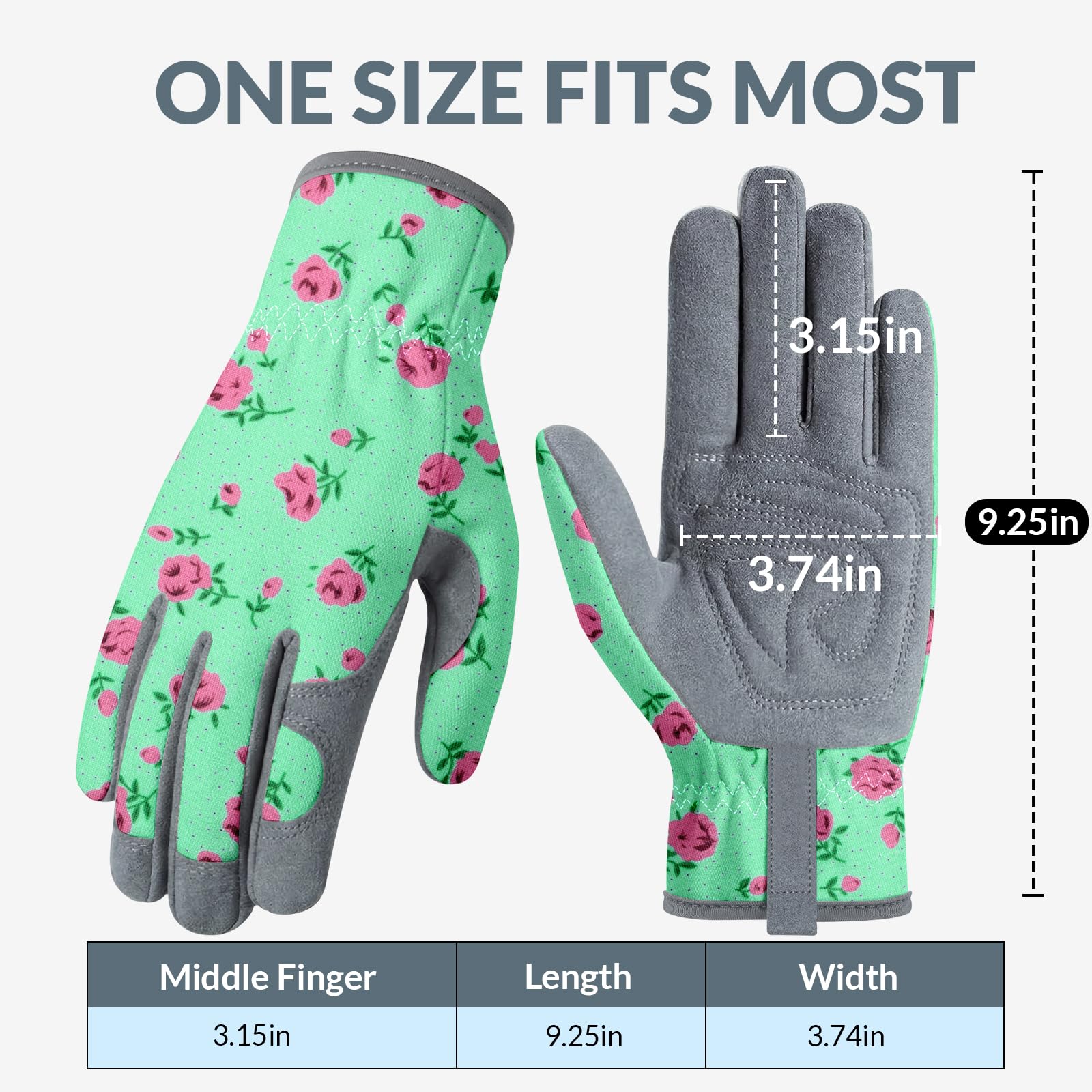 Baidast Gardening Gloves displayed on a gardening table