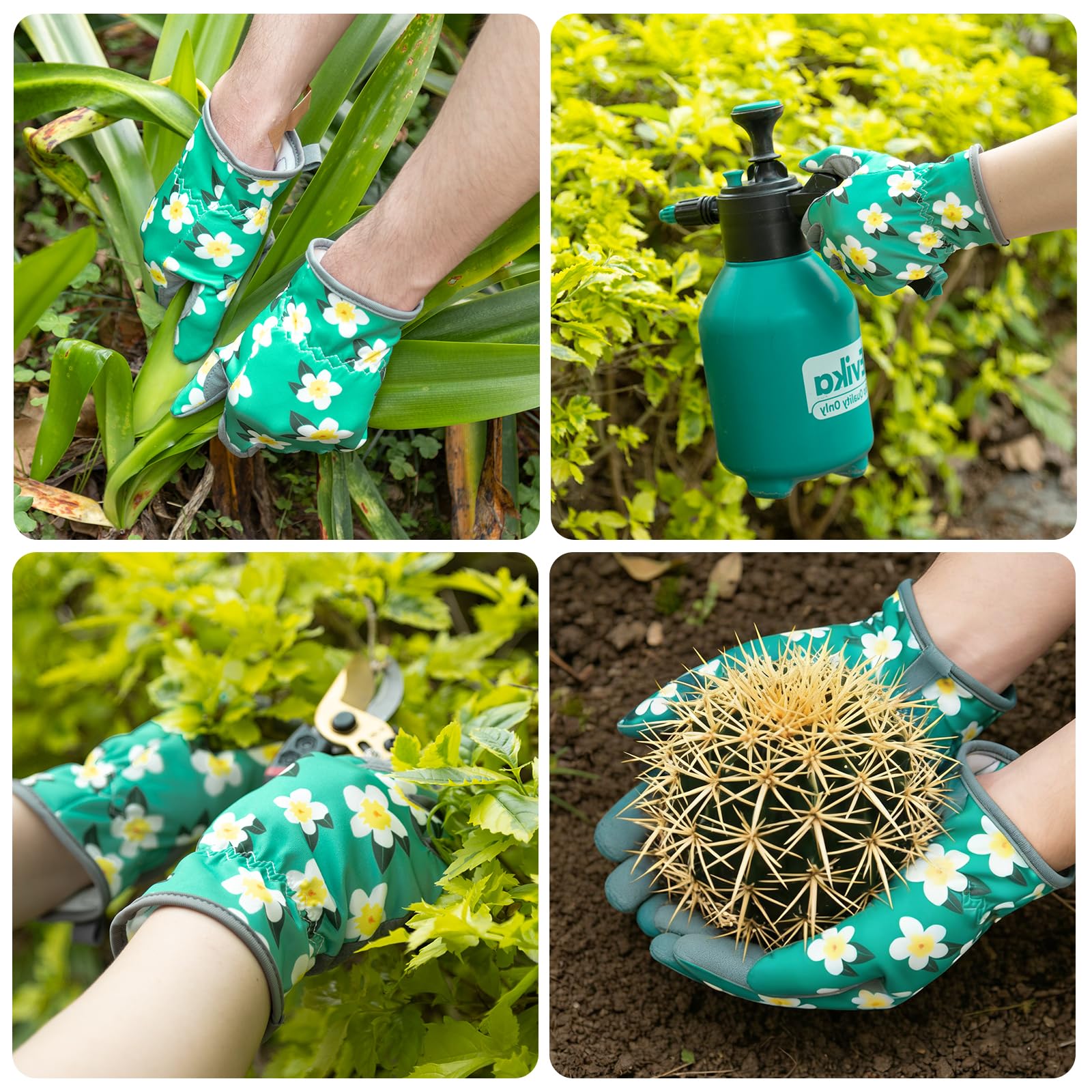 Baidast Gardening Gloves packed with floral design