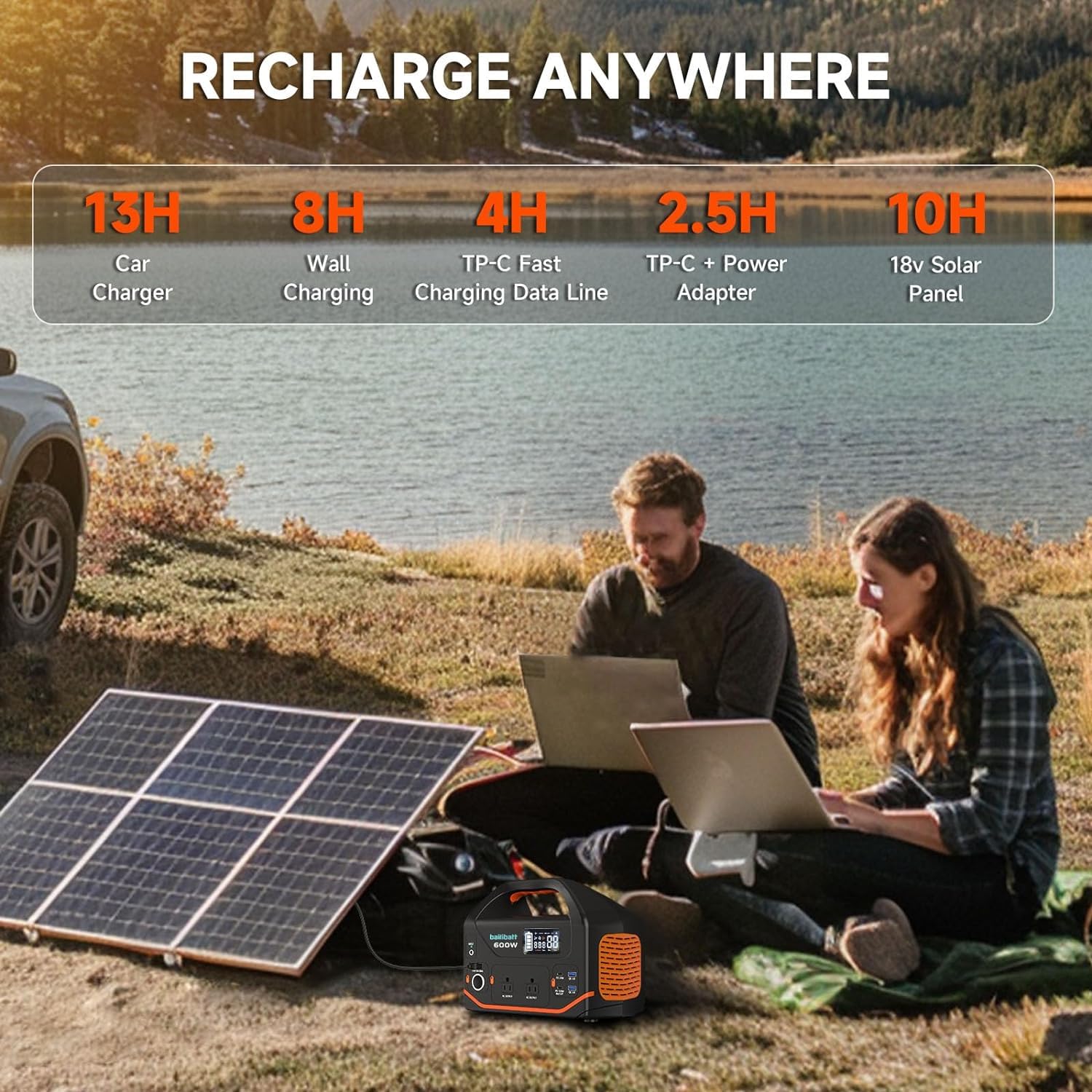 bailibatt Portable Power Station 600W packaging