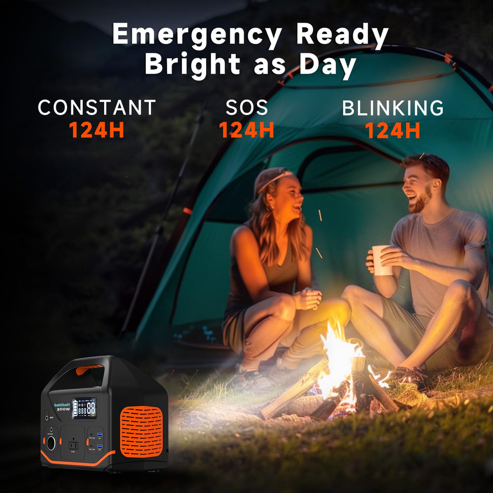bailibatt Portable Power Station packed in a backpack