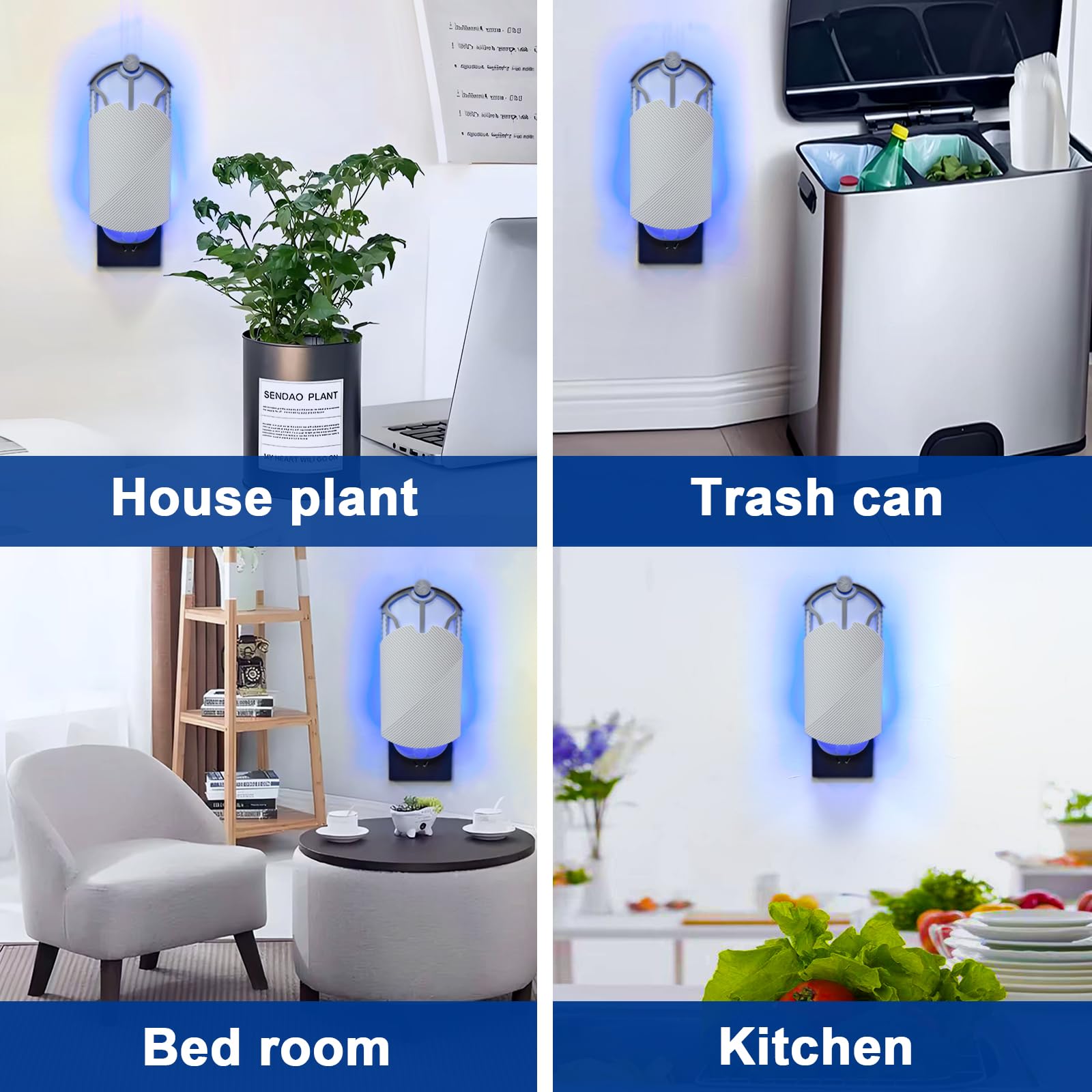 BAIMNOCM Flying Insect Trap in a modern bathroom setting