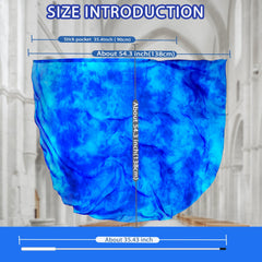 Baisdan flexible rod for worship flags with navy-blue flag