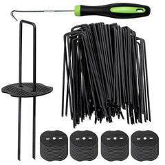 Bakulyor 200pcs black landscape staples pack front view