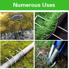 Bakulyor garden stakes used to secure landscape fabric
