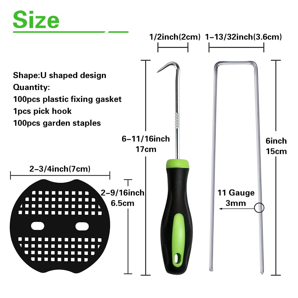 Bakulyor U-shaped garden stakes showing pointed end