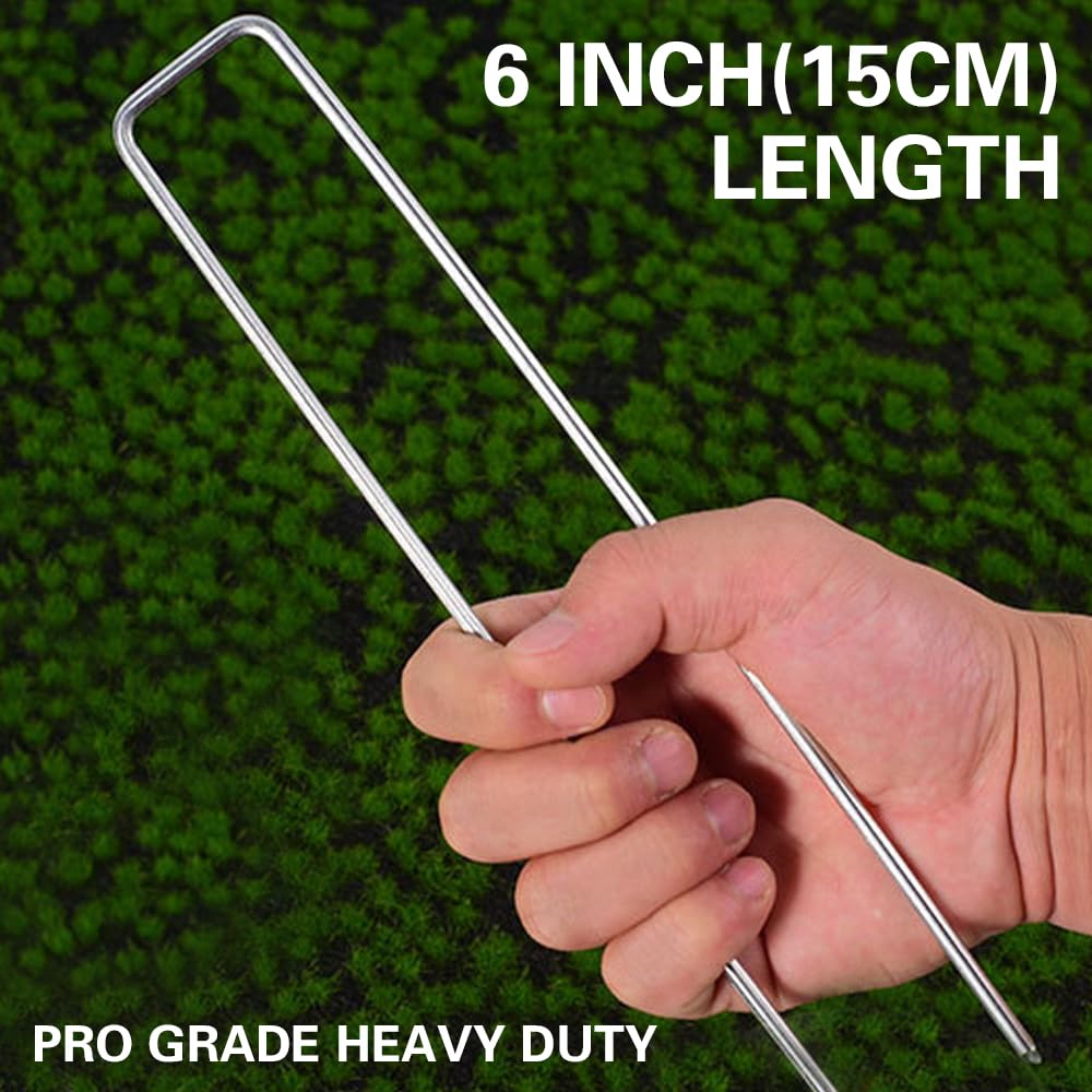 Bakulyor U-shaped garden stakes with pointed ends