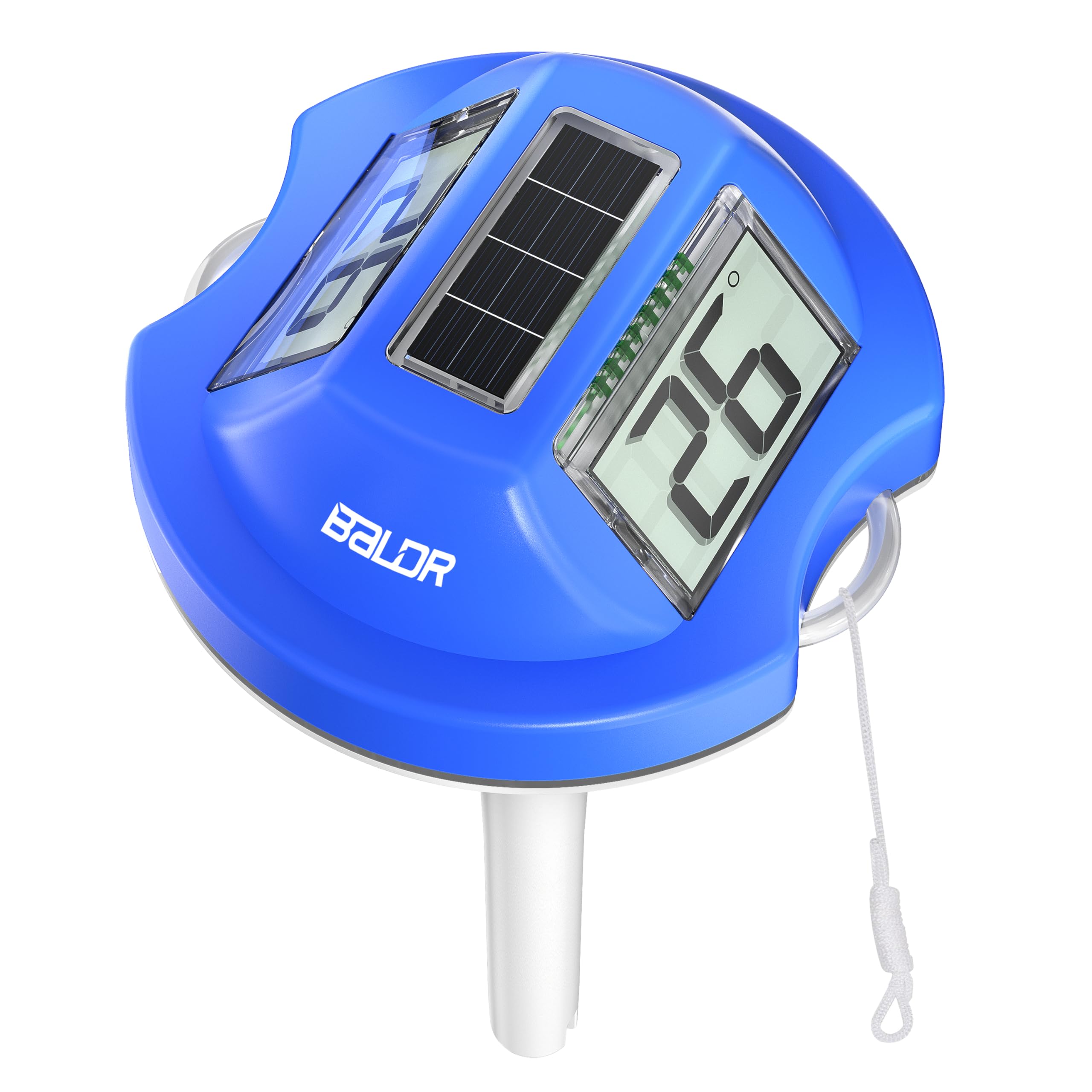 Baldr Pool Thermometer front view with dual digital screens