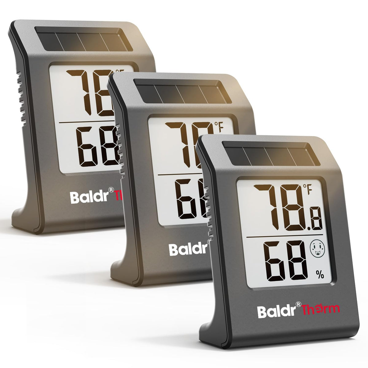 BaldrTherm Digital Thermometer and Humidity Meter front view