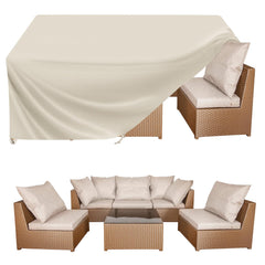 BALEINE Patio Furniture Cover beige front view