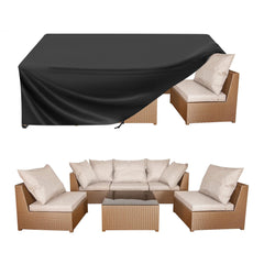 BALEINE patio furniture cover black front view