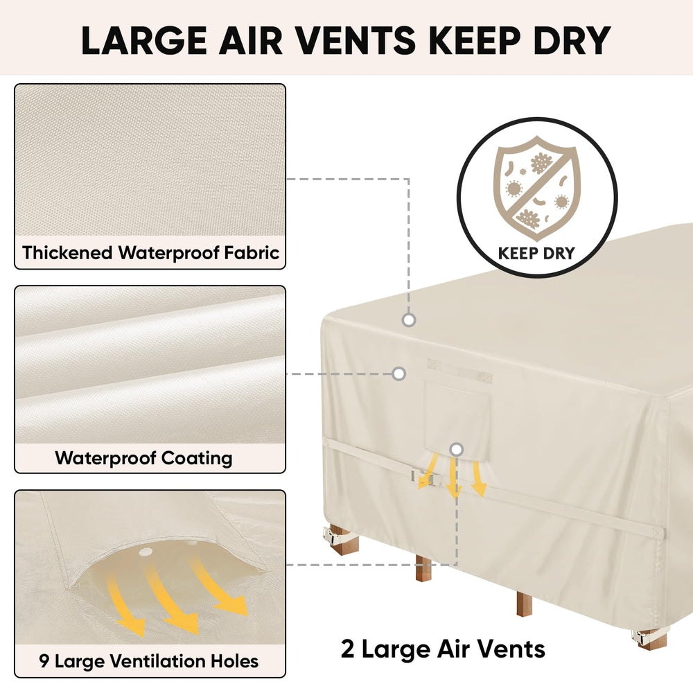 BALEINE Patio Furniture Cover breathable vents close-up