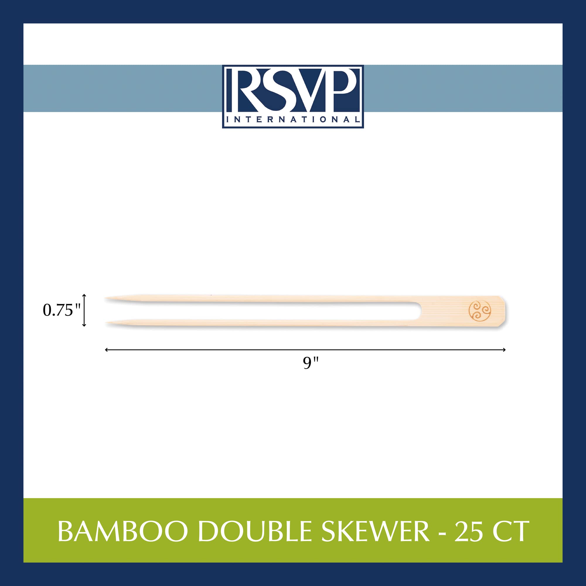 Bamboo BBQ Skewers displayed with grilled shish-kabobs