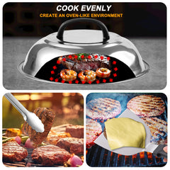 Bamboo sticks and apron included in YJHOLE grilling set