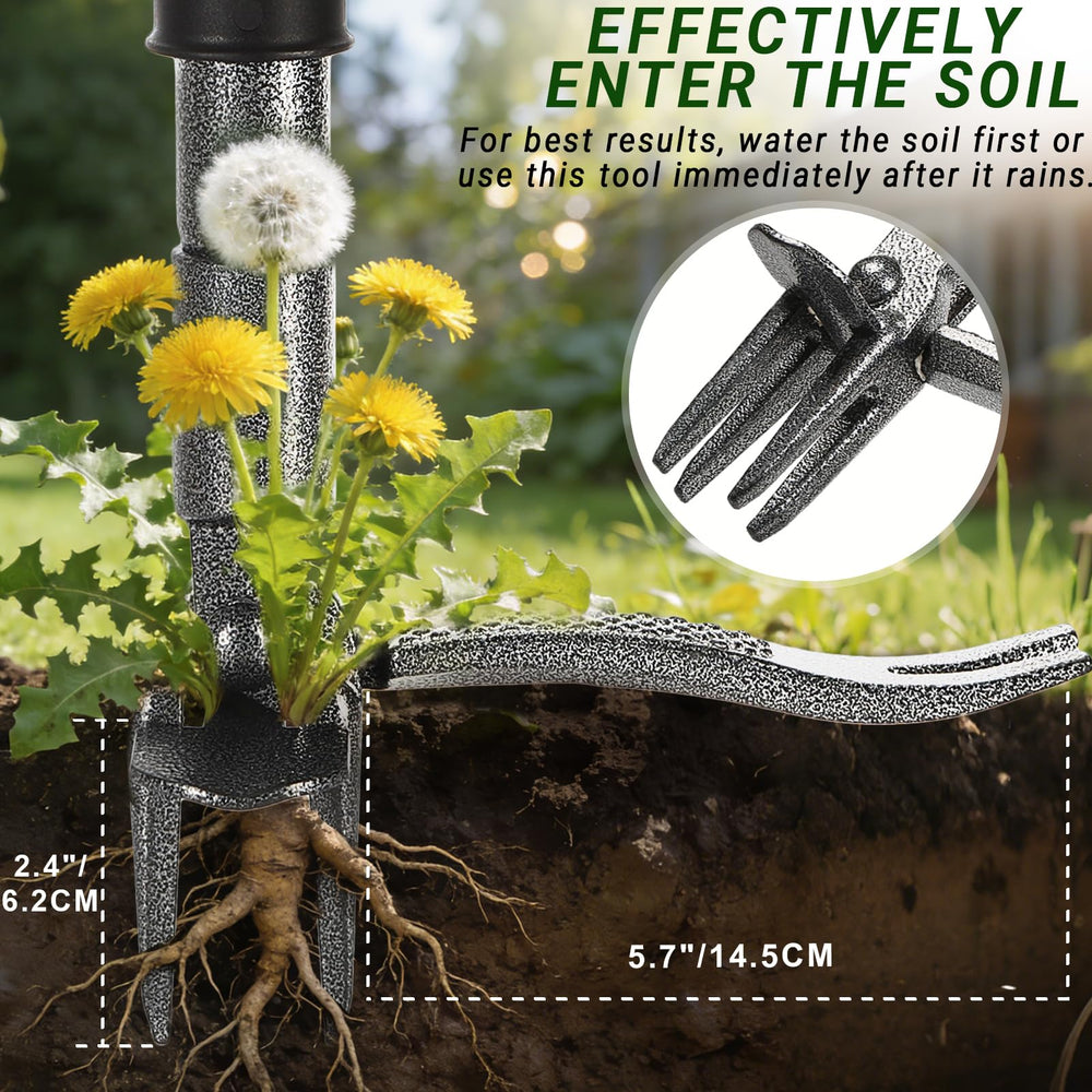 Bamda Weed Puller Tool beside a garden setting