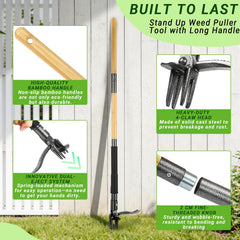 Bamda Weed Puller Tool in action removing weeds